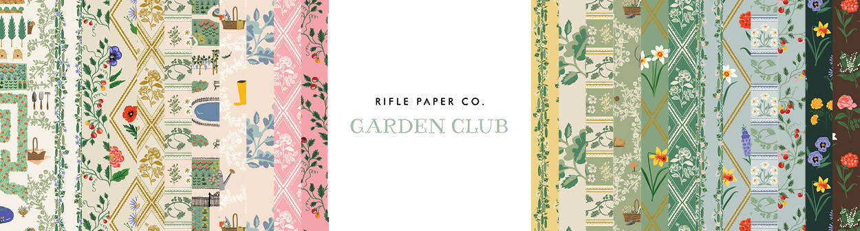 Tissus RIFLE PAPER CO , Collection Garden Club et Garden Study