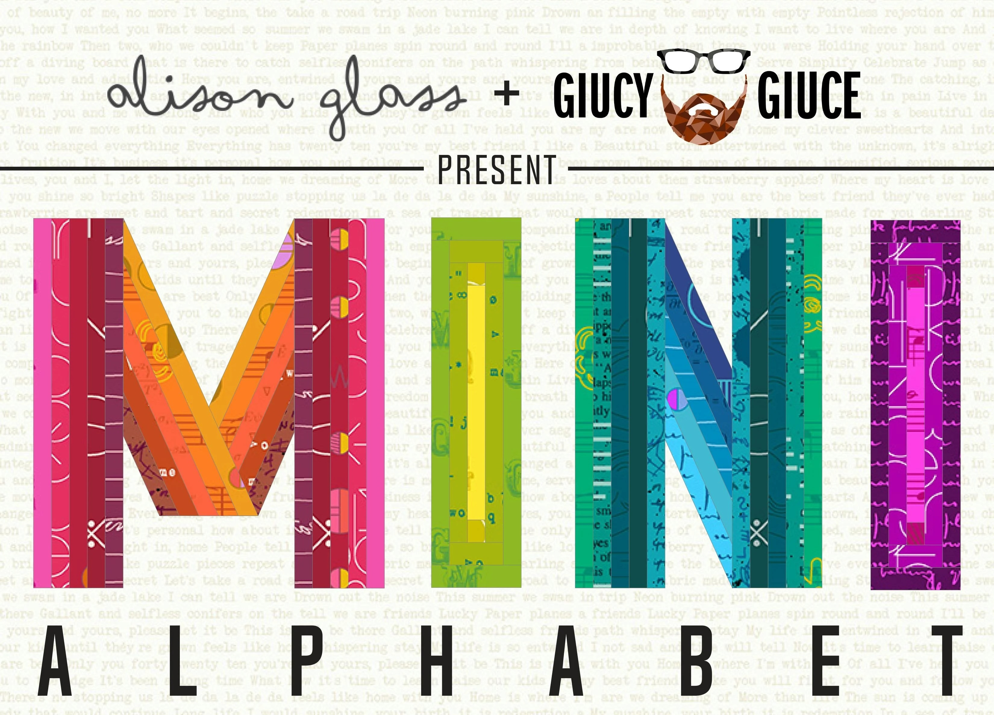 Alison Glass Giucy Giuce MINI SERIES Alphabet
