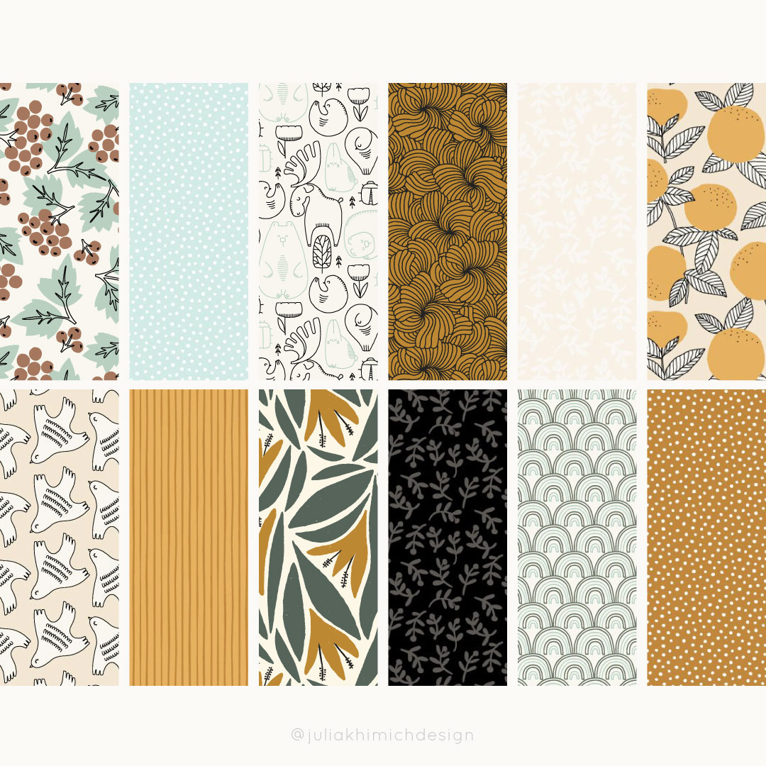 FELICITY FABRICS, Peaceful and Warm by Julia Khimich