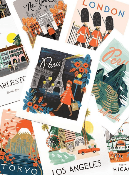 Floral Heart Print - RIFLE PAPER CO, Art Print 8" x 10" - ELEGANTE ...