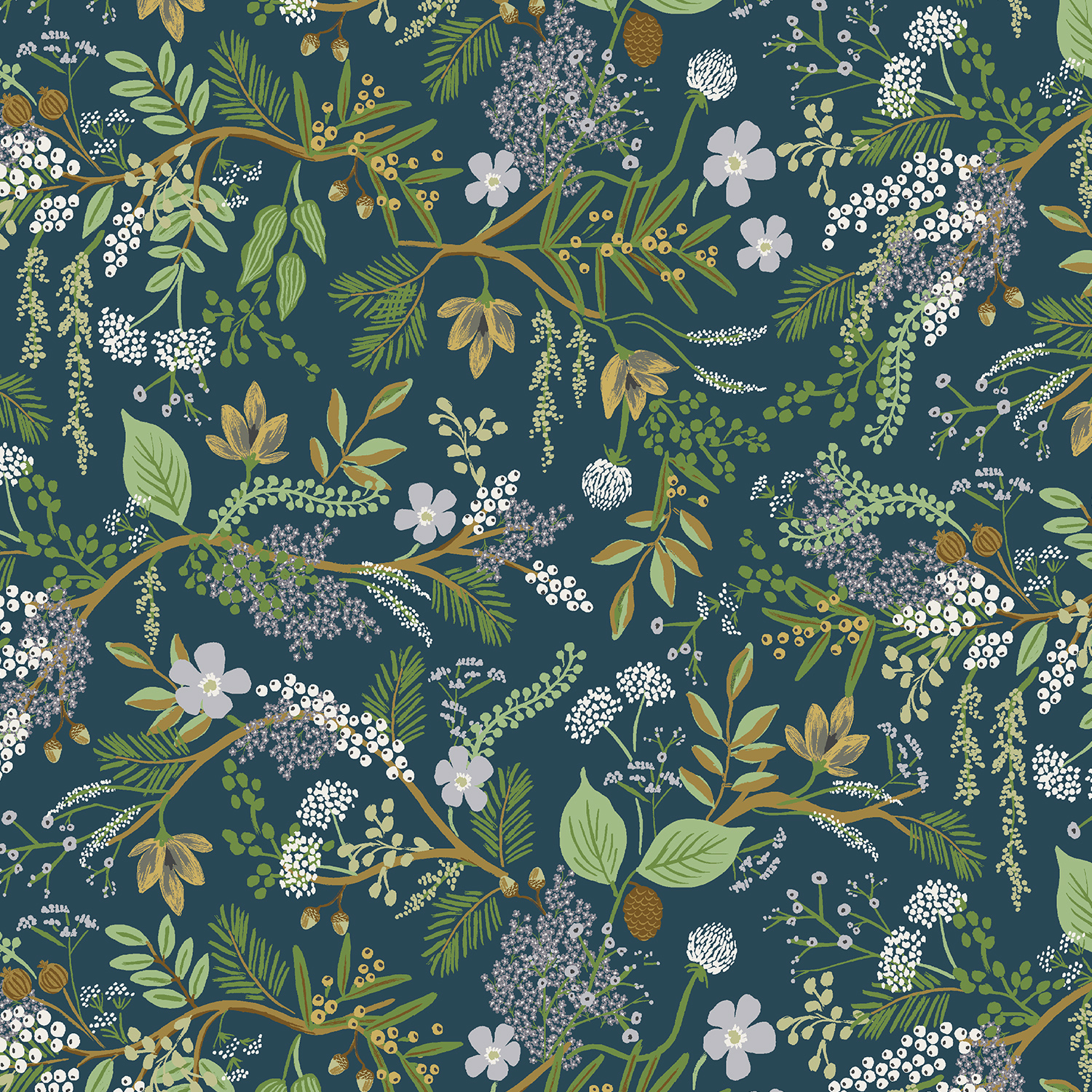 Trees Rifle Paper RIFLE PAPER CO, ENGLISH ROSE, Juniper Forest in Evergreen - ELEGANTE ...
