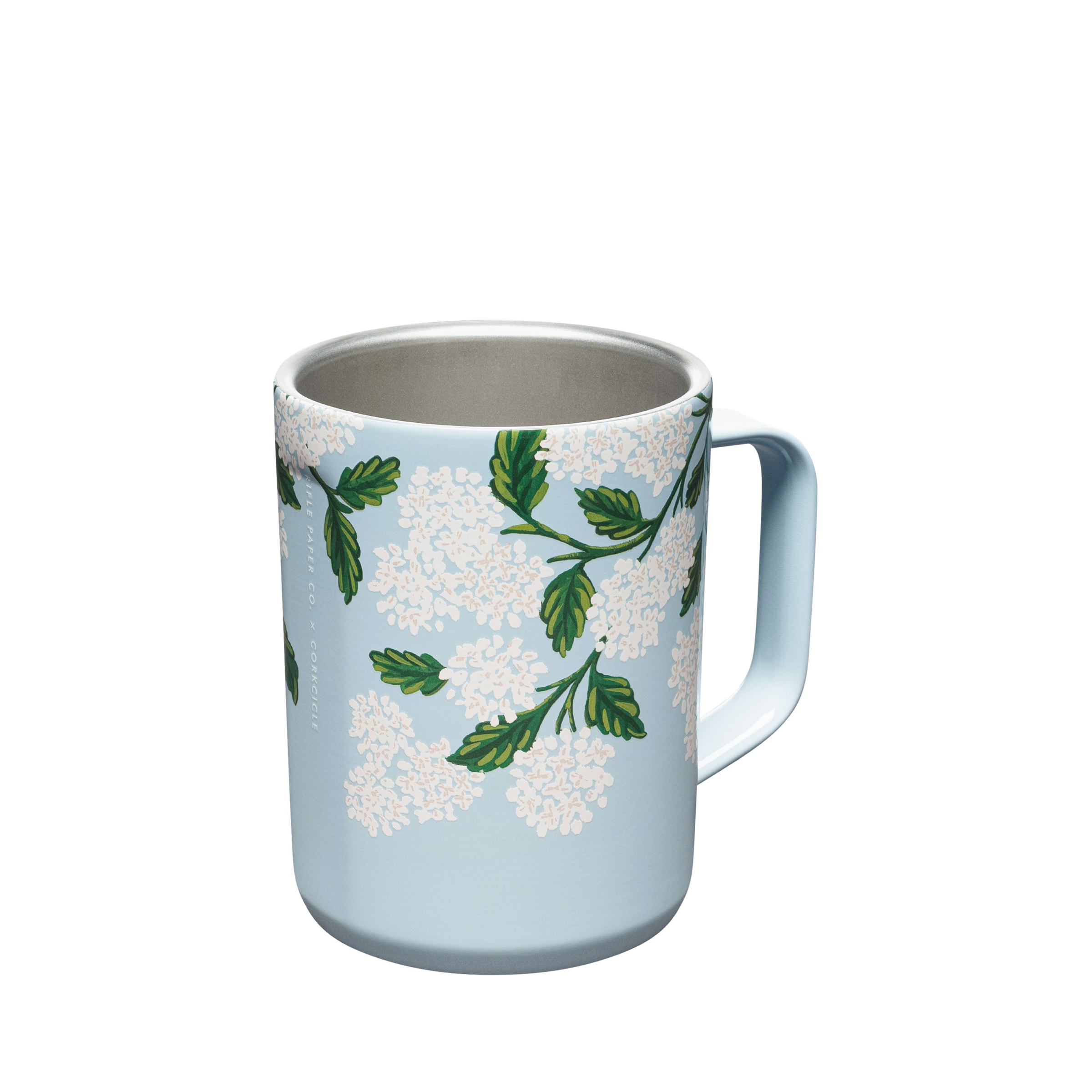 Hydrangea Blue RIFLE PAPER CO X CORKCICLE, 16 oz. Coffee Mug