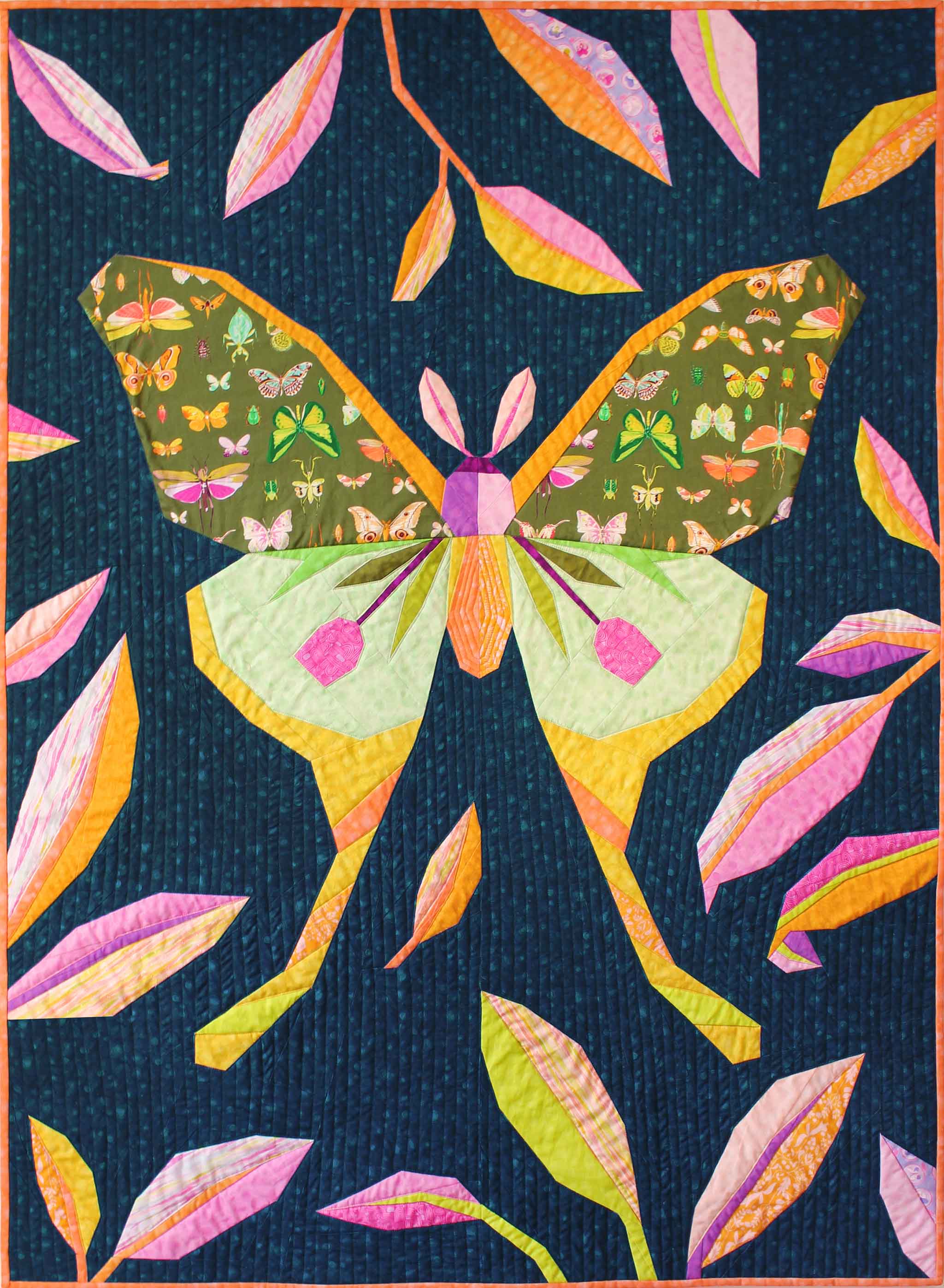 WONDERGARDEN THE LUNA MOTH Quilt Pattern WONDERGARDEN THE LUNA MOTH Quilt Pattern