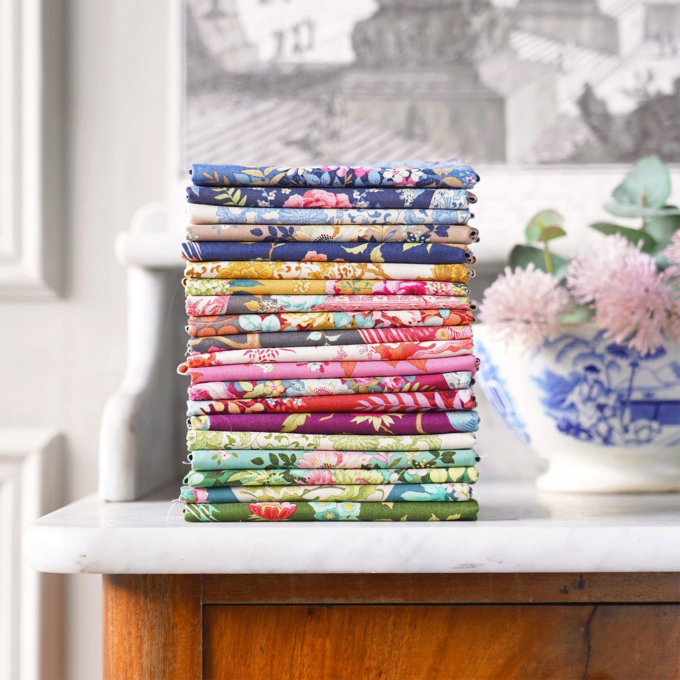 Chic Escape from Tilda® - Fabric Stack - 40 10 Squares - Two of Each Design