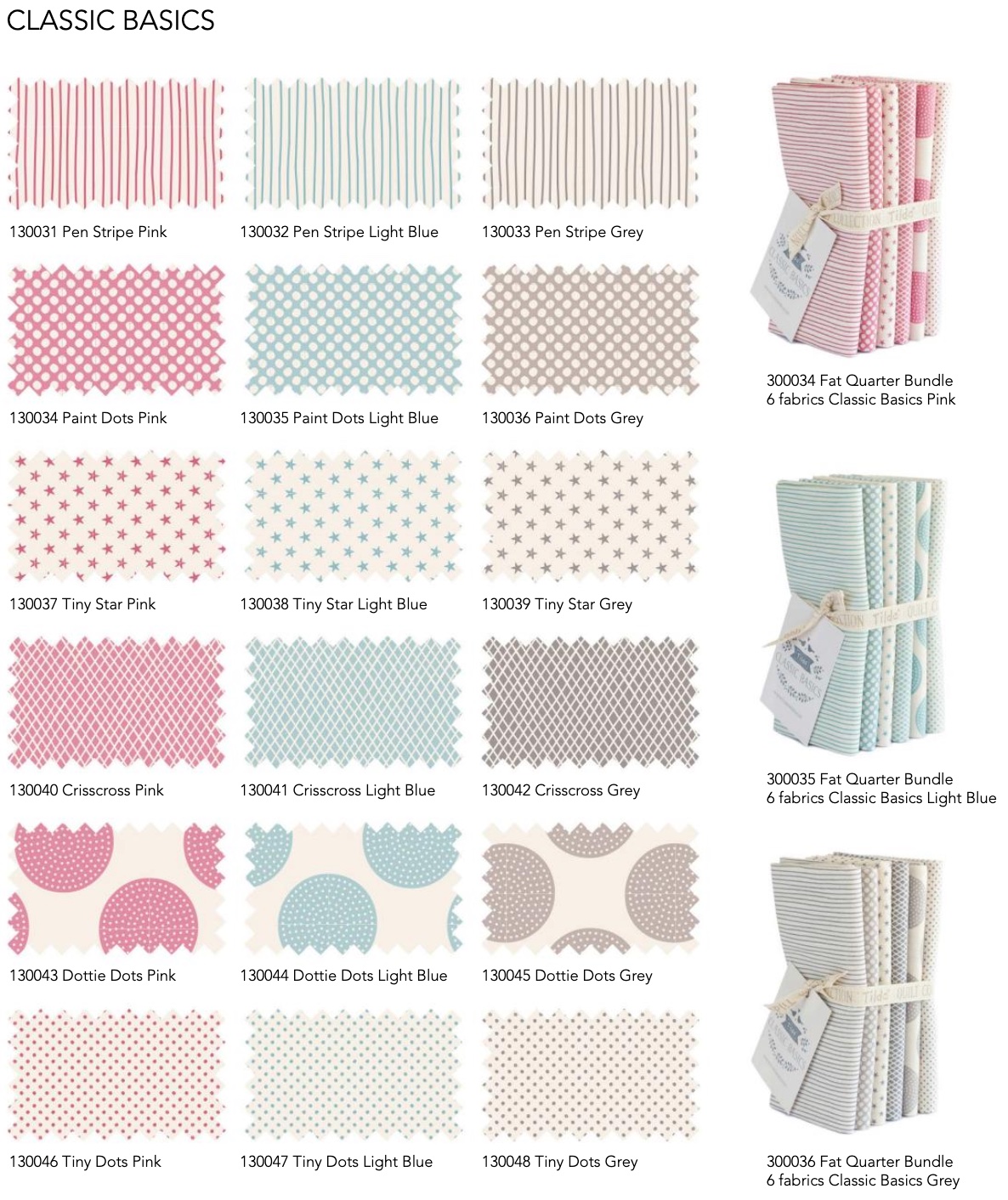 Tilda Basics Medium Dots Fat Quarter Bundle