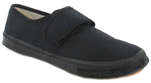 black velcro plimsoll
