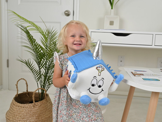 This adorable, soft, and cuddly PlayChurch toy is perfect for little adventurers. Crafted with high-quality, child-safe materials, it features a friendly face, a shiny silver steeple, and intricate embroidery that will capture your child's imagination. Ideal for snuggles, playtime, and as a charming addition to any nursery or playroom.