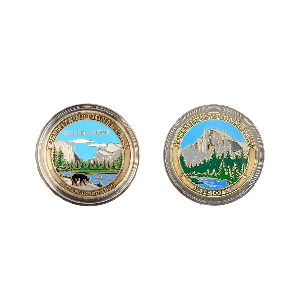 Coin - Colored Half Dome and Valley View