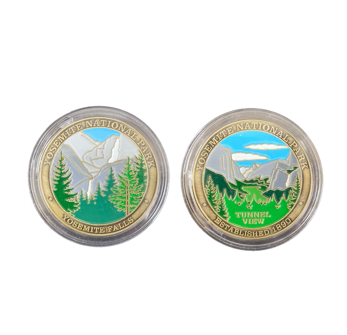 Coin - Colored Yosemite Falls and Tunnel View