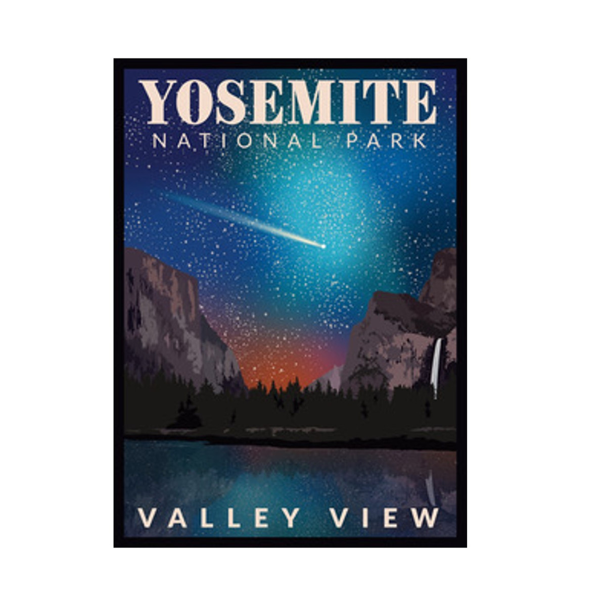 Poster - Valley View Night