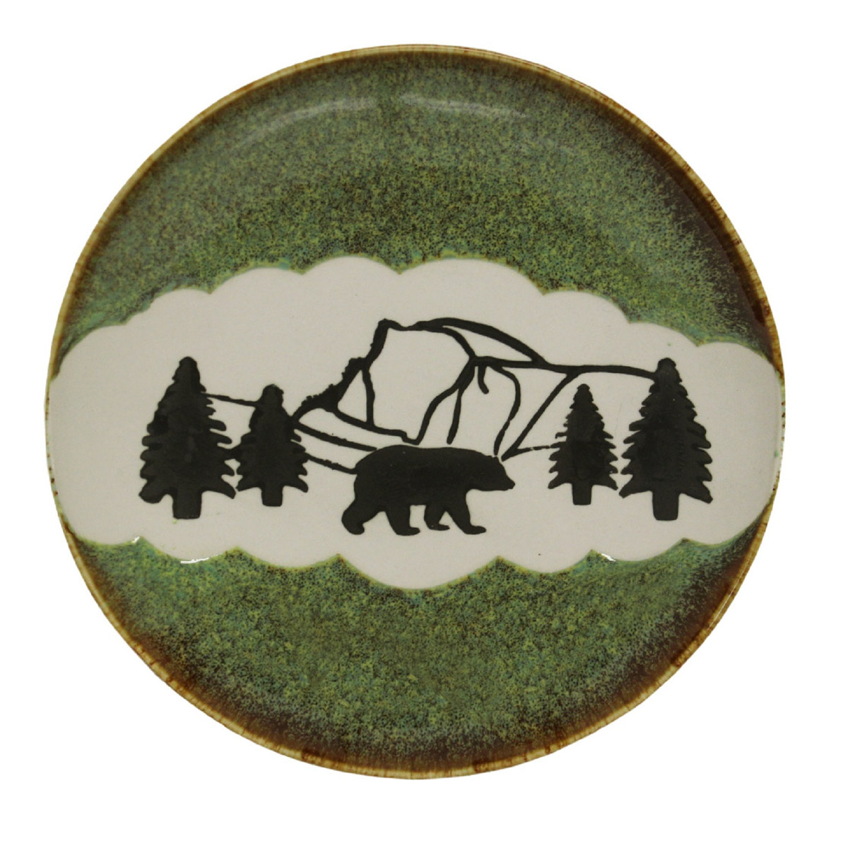 Yosemite Bear Walk Pottery Plate