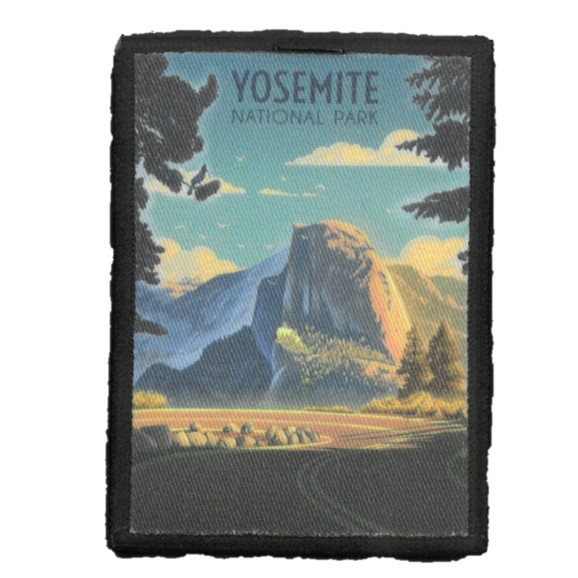 Glacier Point Road Wood Postcard - Yosemite Online Store