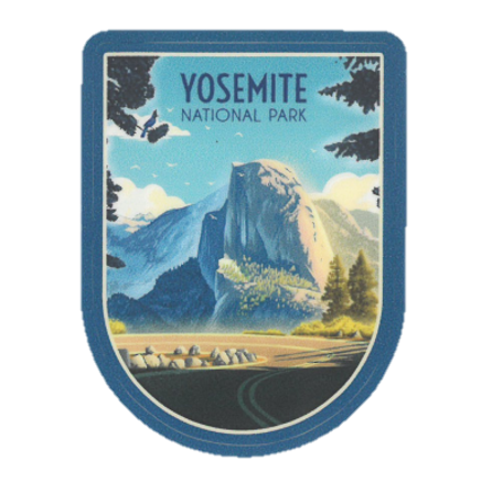 Glacier Point Road Sticker - Small