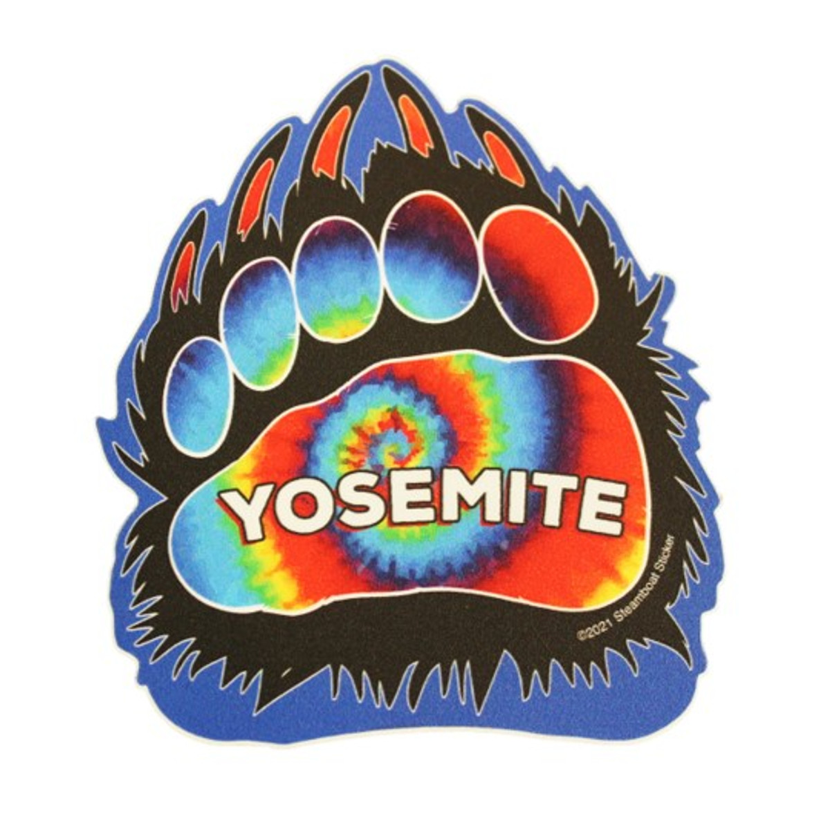 Bear Paw Dyed Sticker