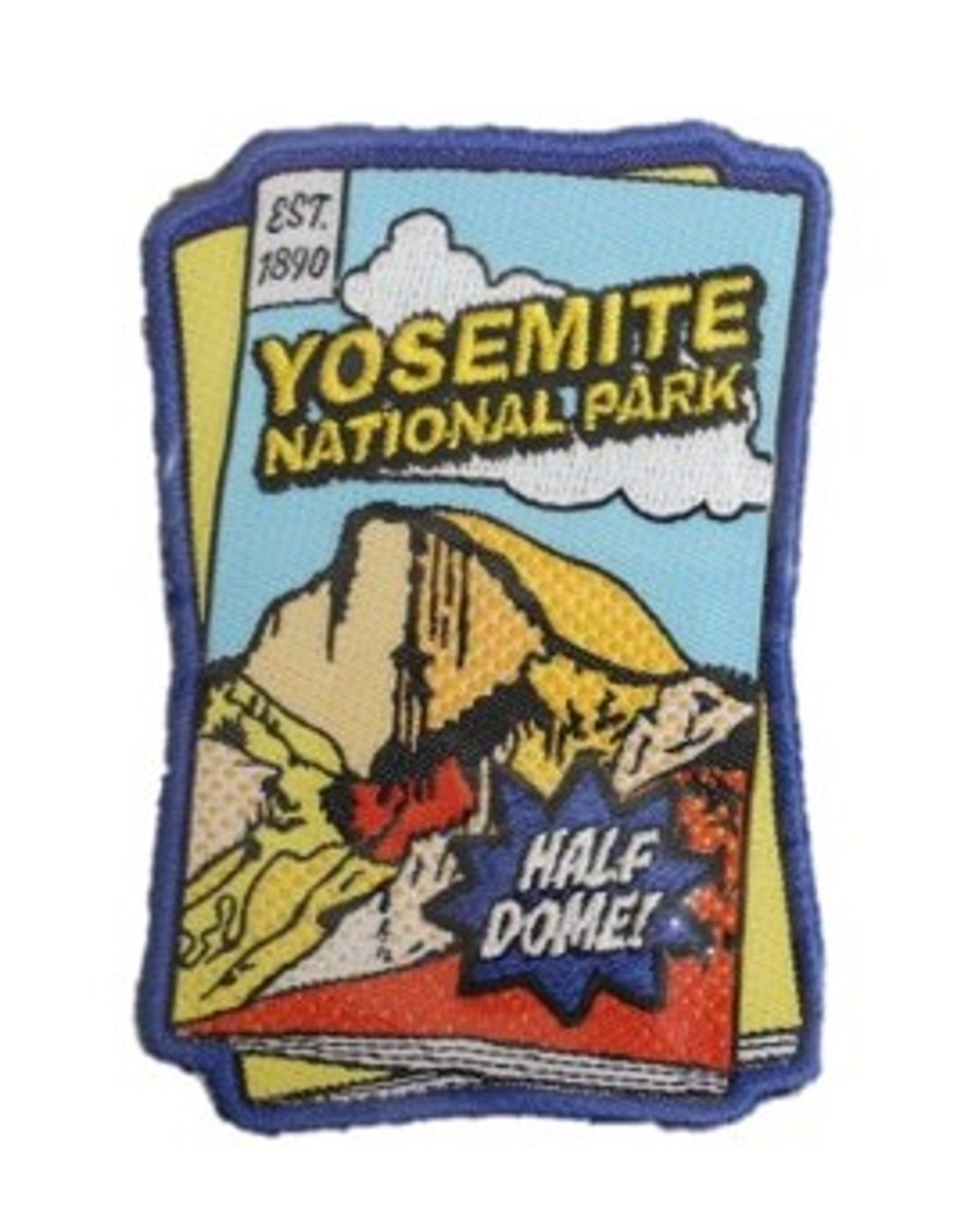 Half Dome Comic Scene Patch