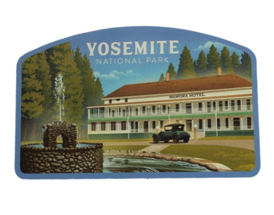 Wawona Hotel Small Sticker