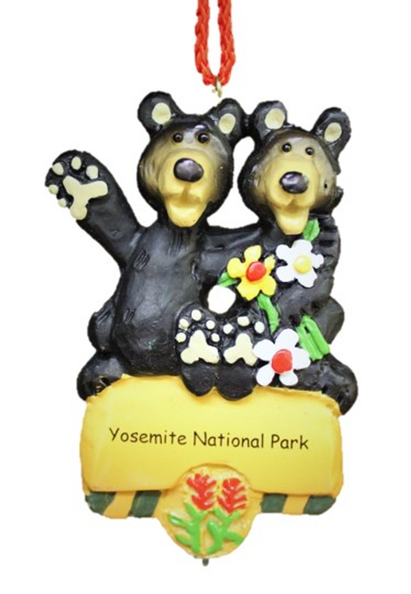 Black Bear Couple Yosemite Ornament Black Bear Couple Yosemite Ornament