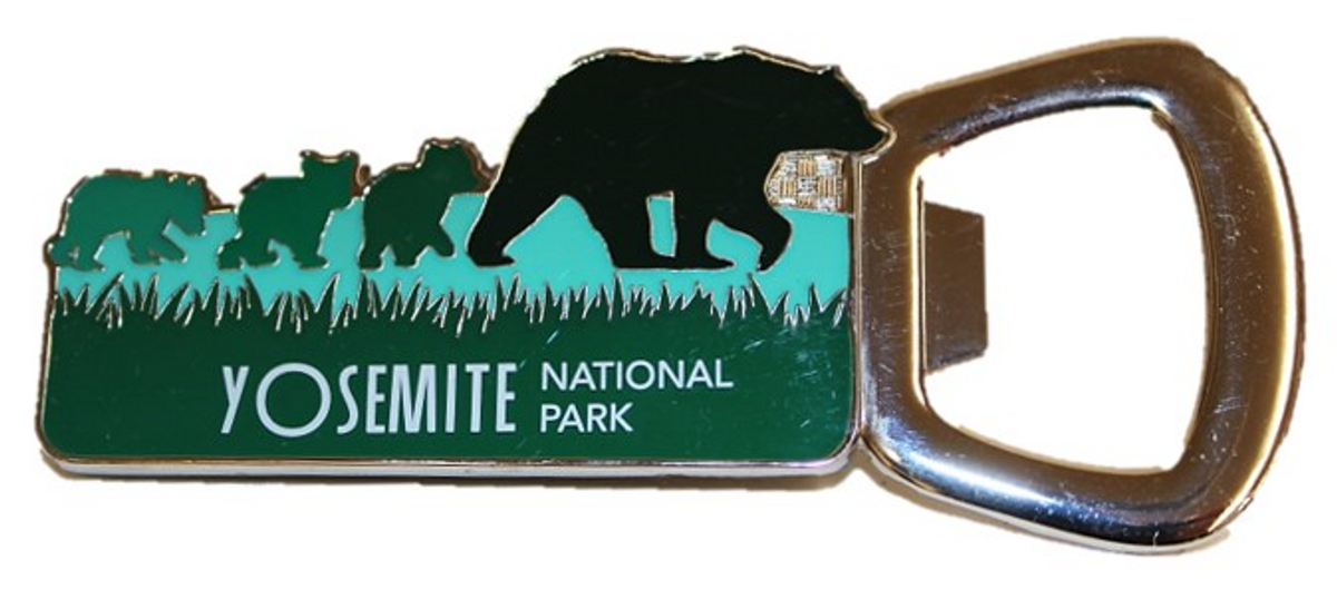 Yosemite Bear Trails Bottle Opener Magnet