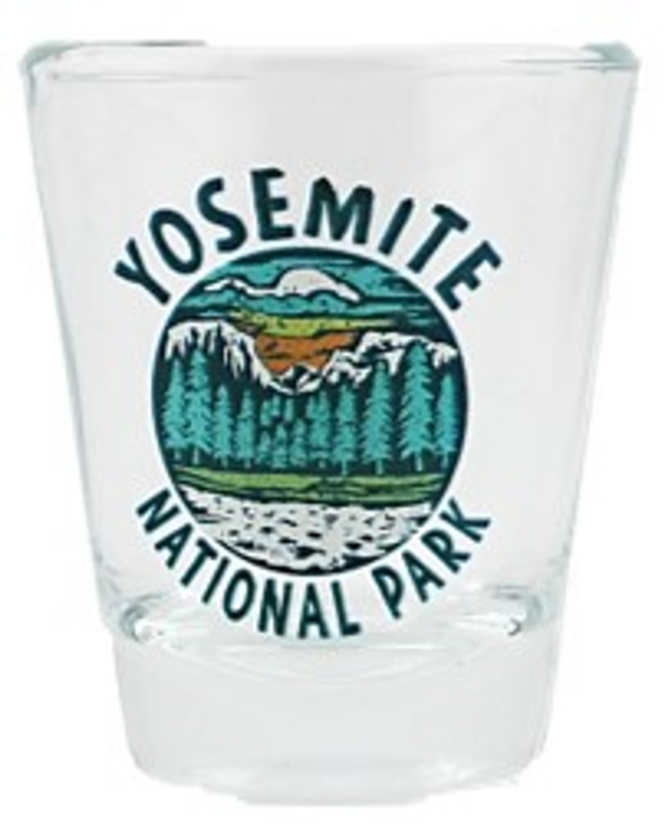 Teal Yosemite Shot Glass