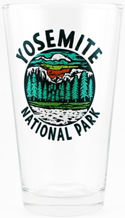 Teal Yosemite Pint Glass