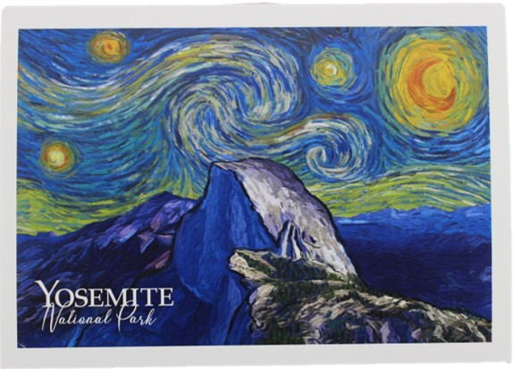 Starry Night Glacier Point Notecard 5x7