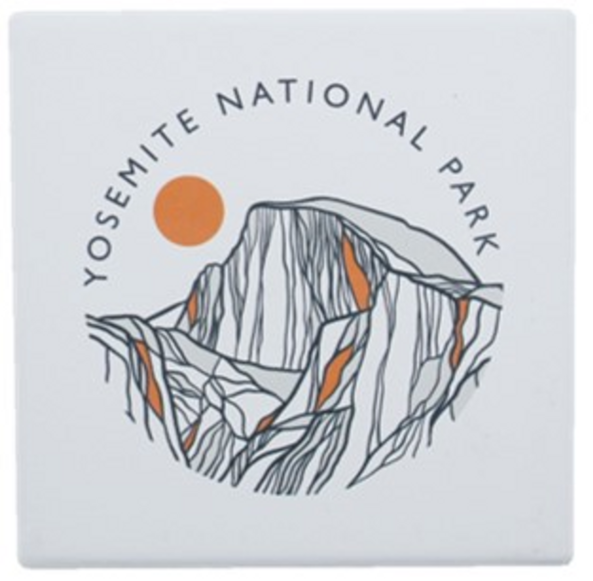 Contour Lines Half Dome Coaster