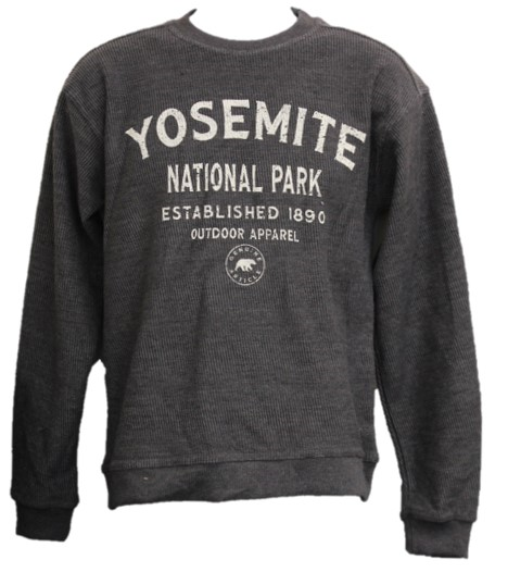 Vanilla Black Bear Yosemite Crew Sweatshirt