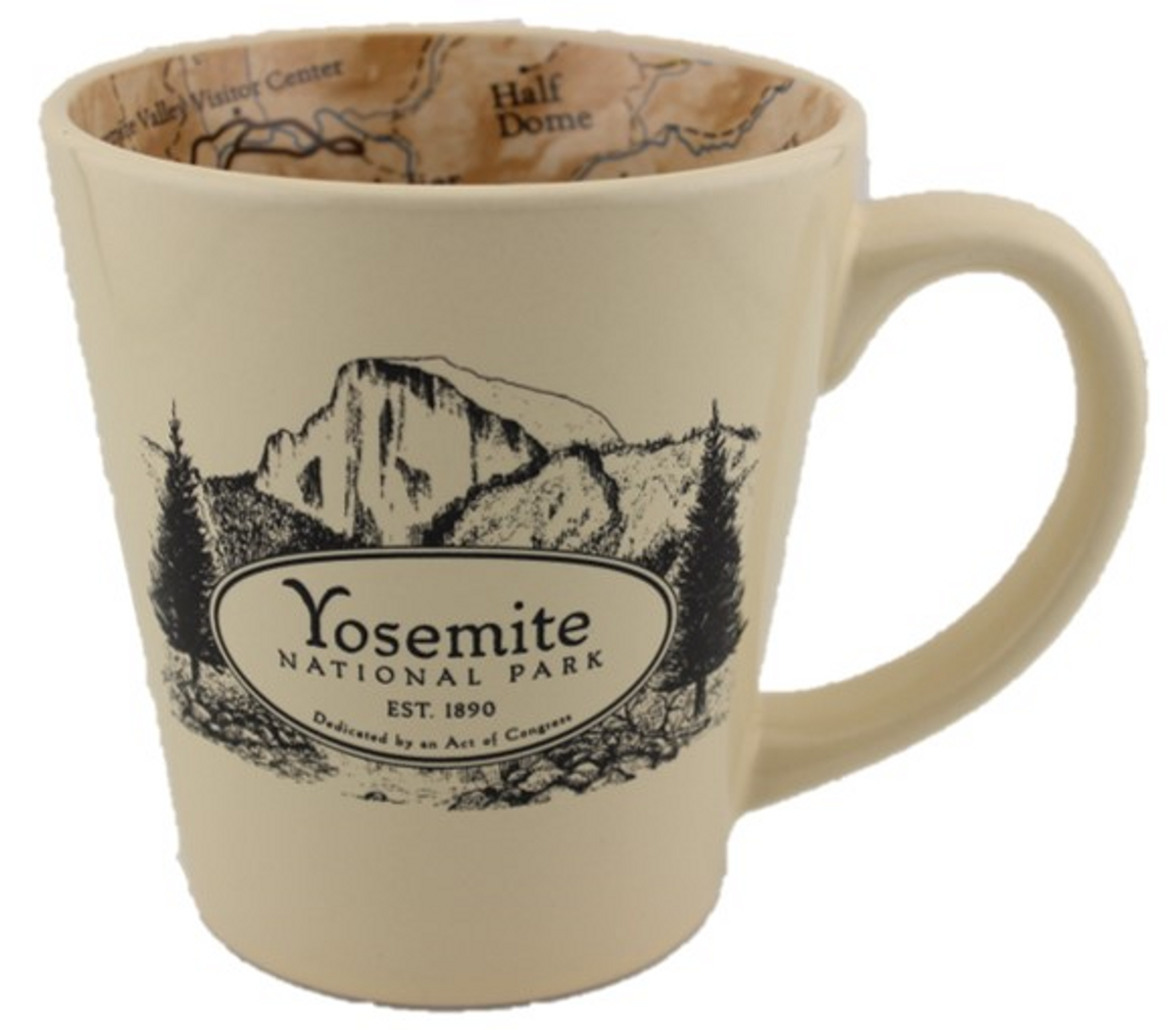 Inside Out Yosemite Map Mug
