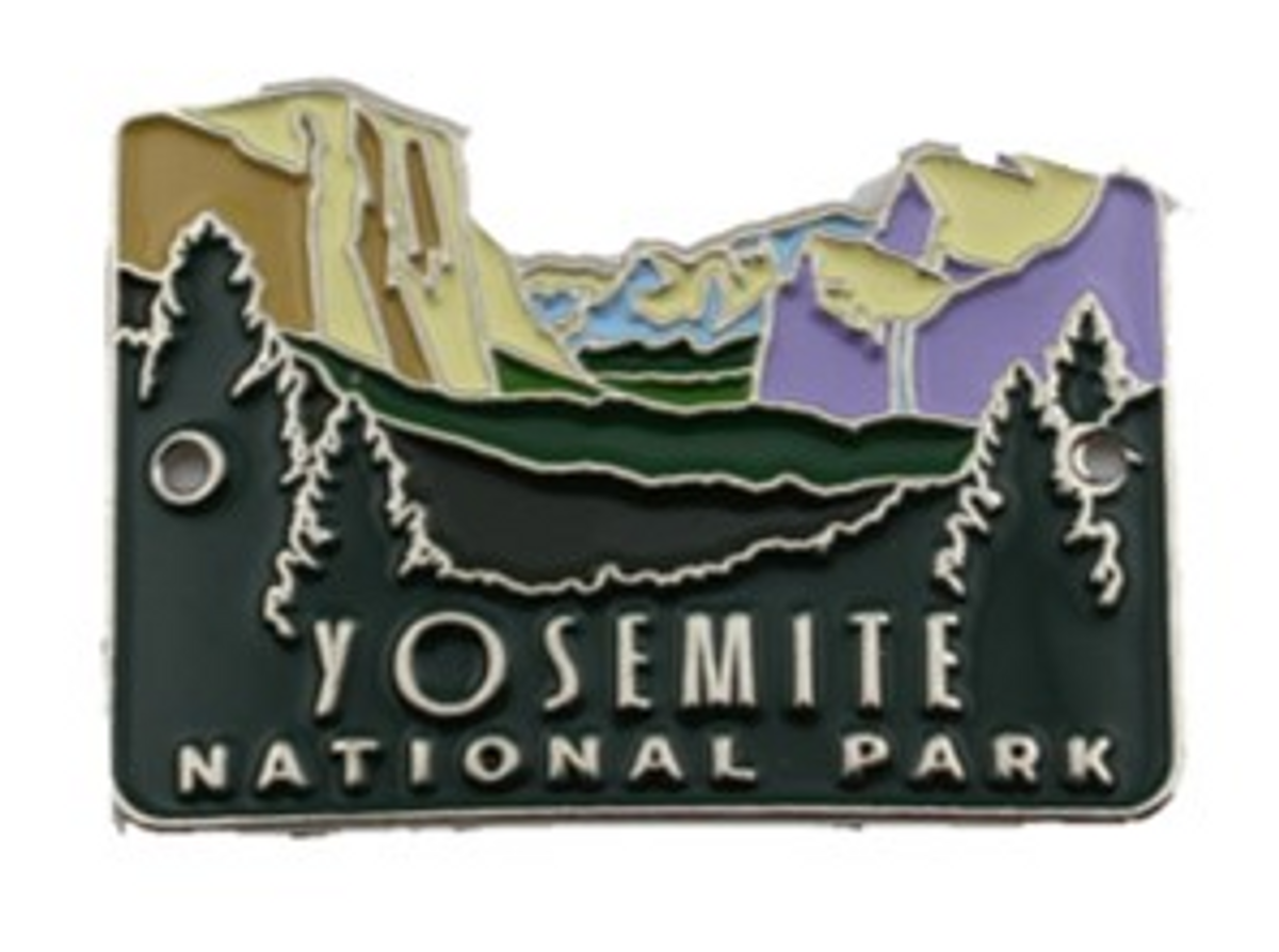 Yosemite Valley View Walking Stick Pin