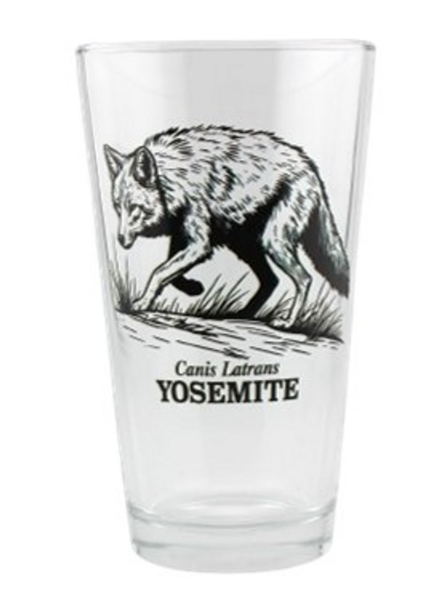 Coyote Sketch Yosemite Pint Glass
