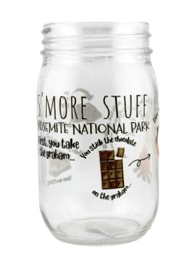 S'more Stuff Yosemite Mason Jar Glass