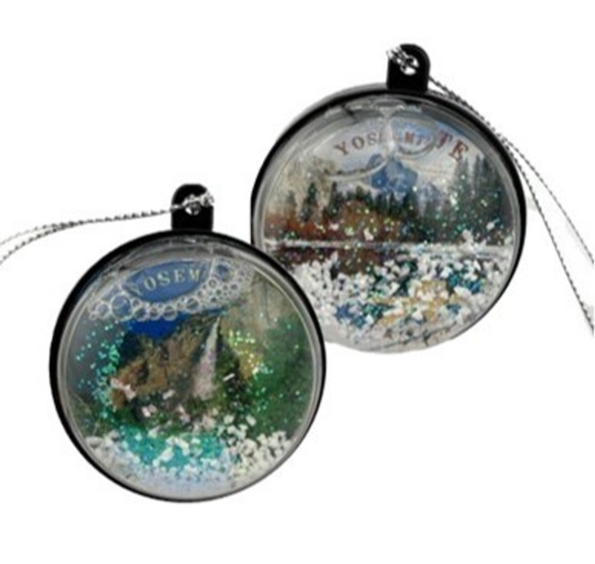 Snowglobe Half Dome /Yosemite Falls Ornament