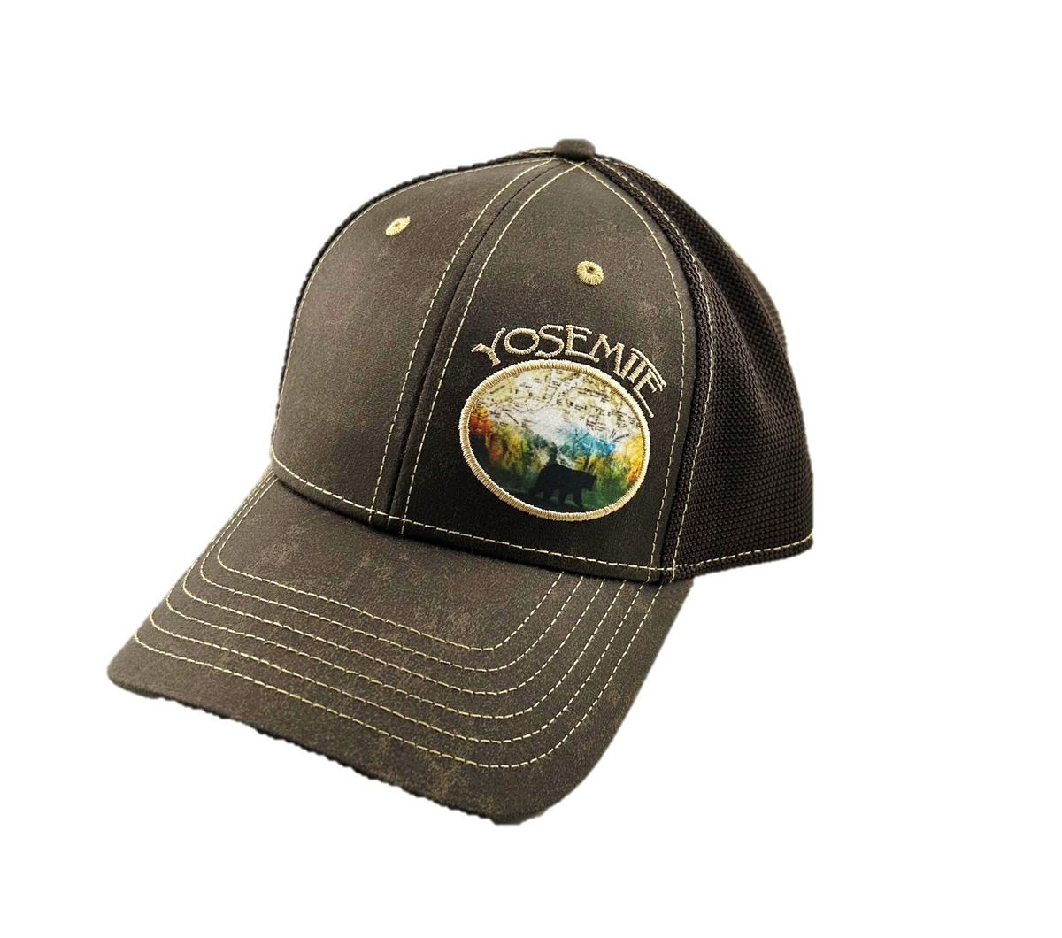 Typography Bear Yosemite Cap