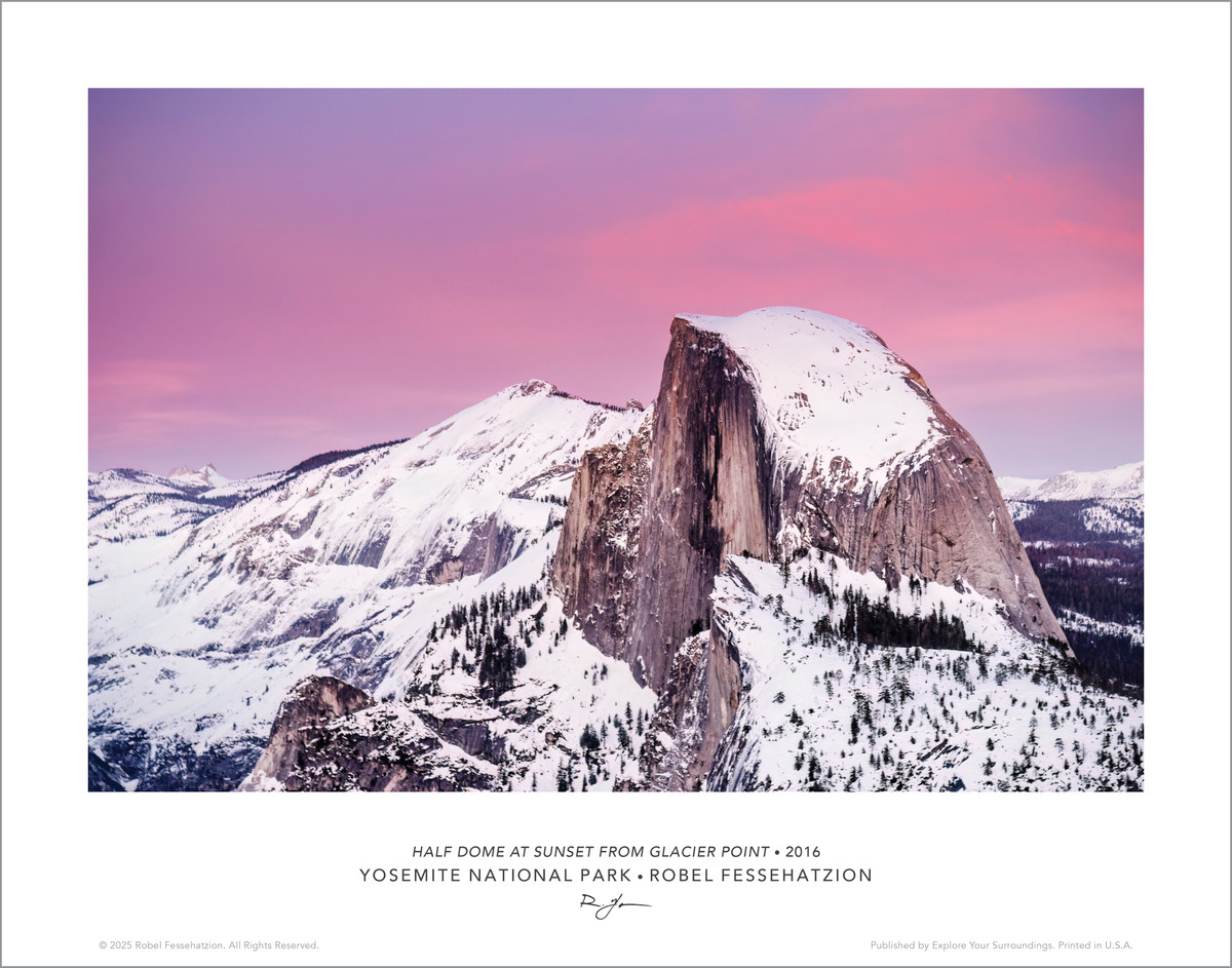 Half Dome at Sunset From Glacier Point Special Edition Print Half Dome at Sunset From Glacier Point Special Edition Print