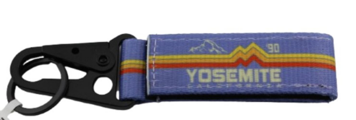 Yosemite Half Dome Band Of Color Clip Keychain
