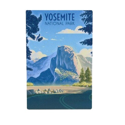Glacier Point Road Metal Magnet