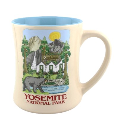 Yosemite Watercolor Scene Mug