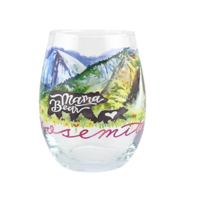 Mama Bear Stemless Wine Glass