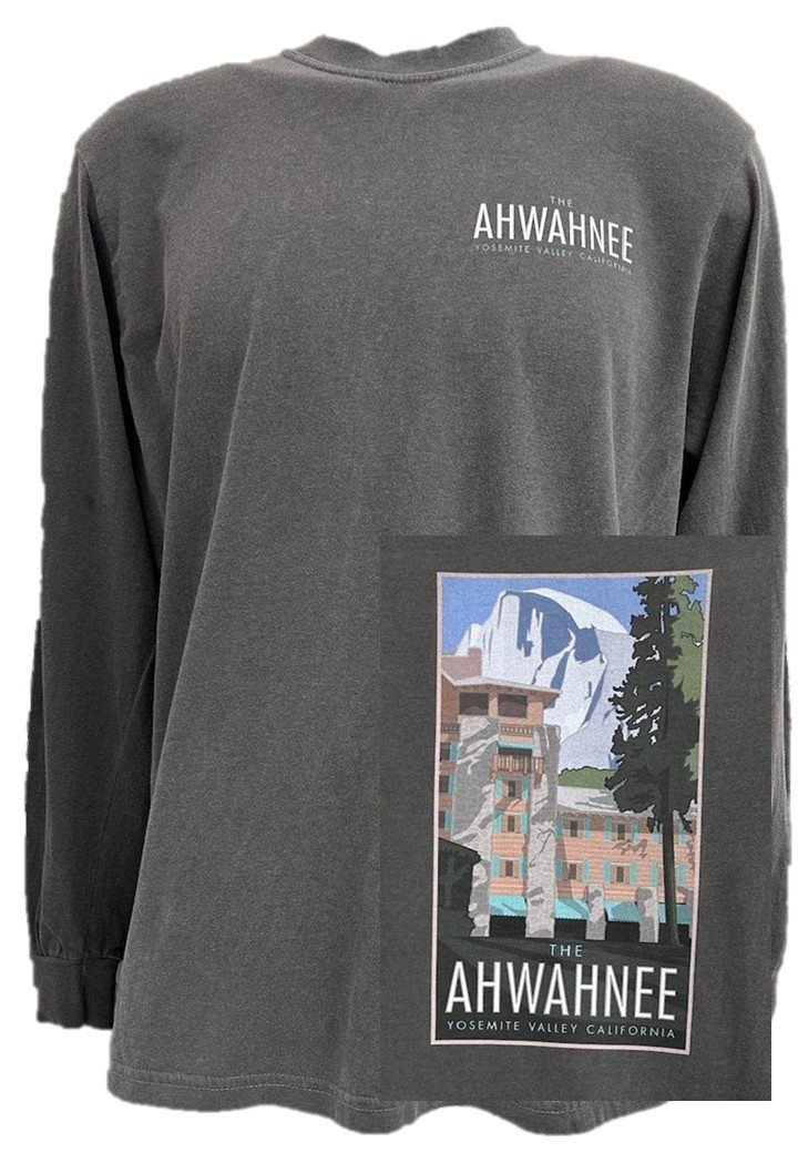 Mens Ahwahnee Hotel Deco Long Sleeve Tee