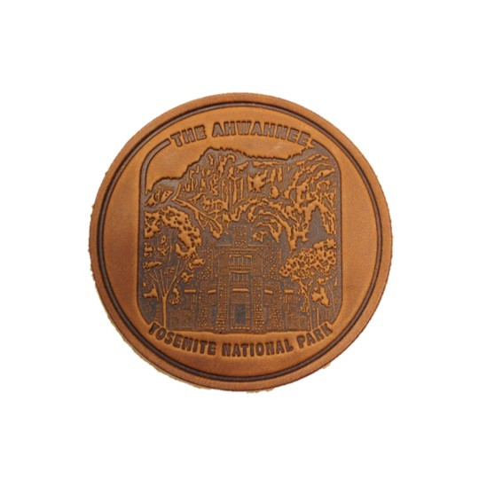 The Ahwahnee Leather Coaster