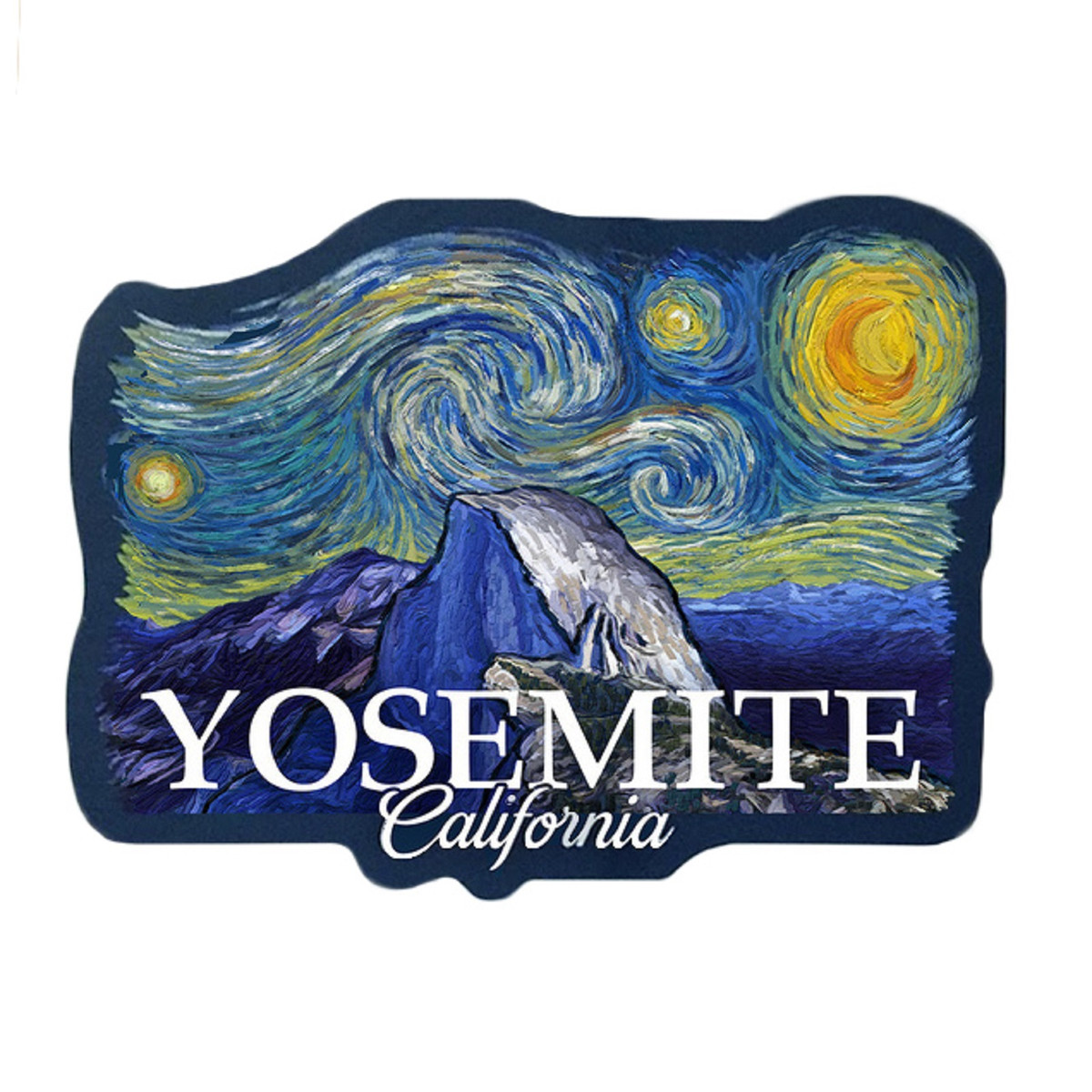 Starry Night Sticker - Small