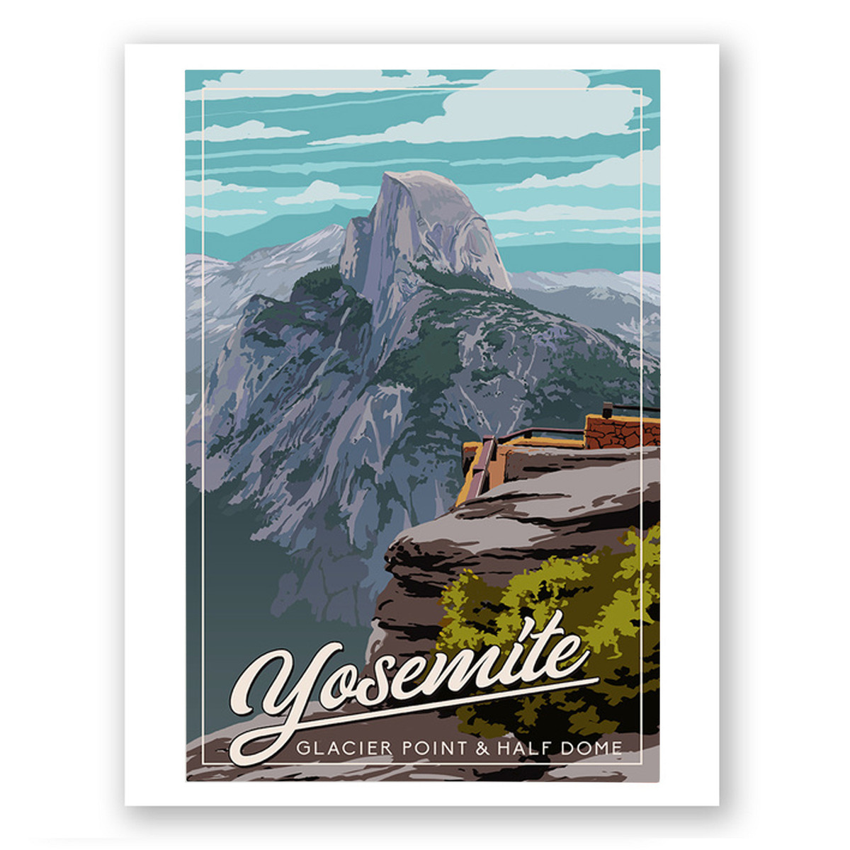 Glacier Point Poster 8X12