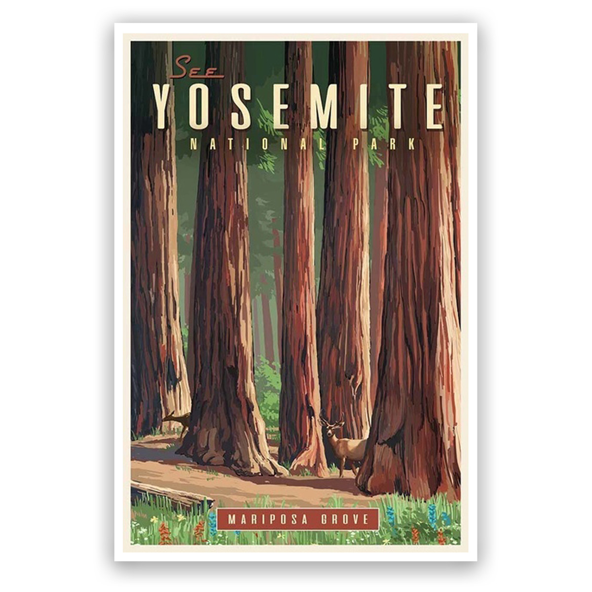 Mariposa Grove Poster 12X18