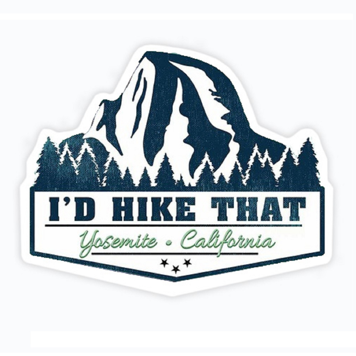 Id Hike That Sticker - Small