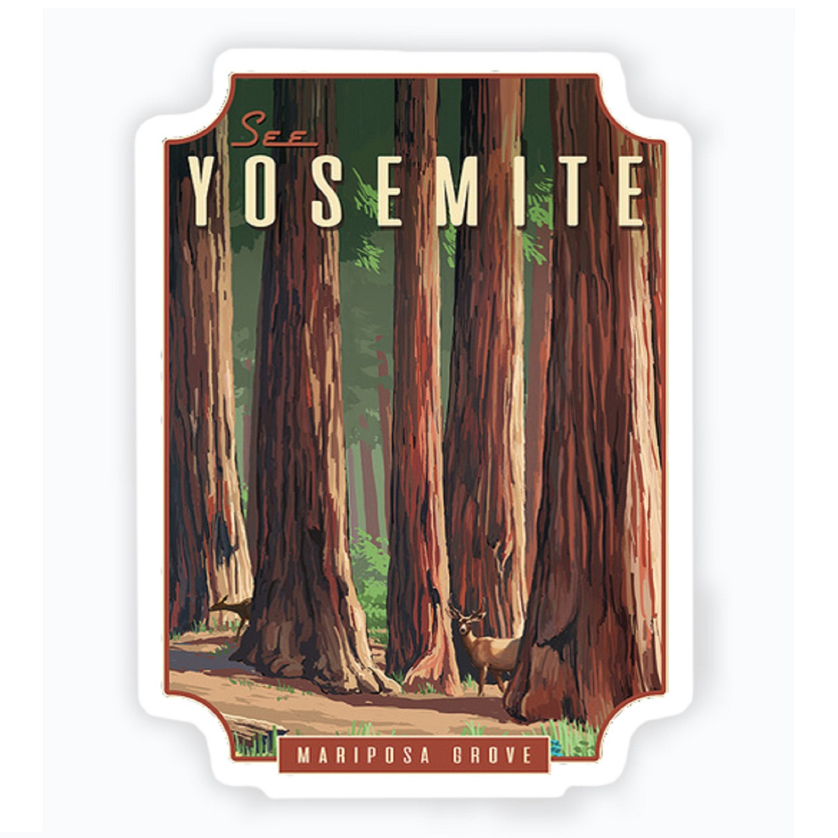 Mariposa Grove Sticker - Small Mariposa Grove Sticker - Small