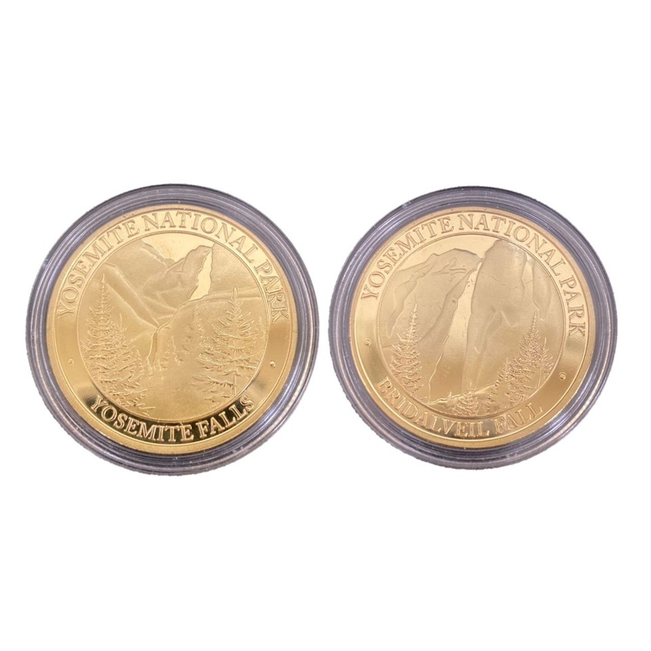 YOSEMITE GOLD ヨセミテ ゴールド 金 Coin - Gold Yosemite Falls and Bridalveil Falls - Yosemite