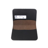 Half Dome Leather Card Holder - Chocolate