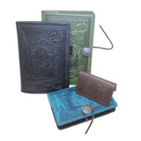 Half Dome Leather Card Holder - Chocolate