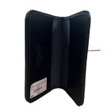 Half Dome Leather Card Holder - Black