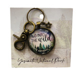 Bronze Go Into the Wild W/Charm Keychain